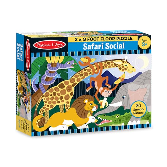 Melissa & Doug® Safari Social Floor Puzzle | 24" x 36" | Michaels®